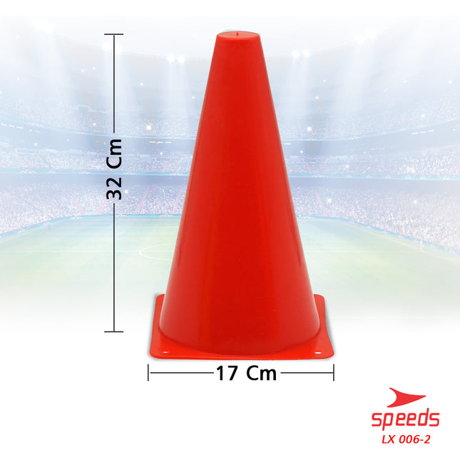 SPEEDS Cone Cones Kerucut Kecil Penanda Jalan Latihan Olahraga LX006-2 32Cm