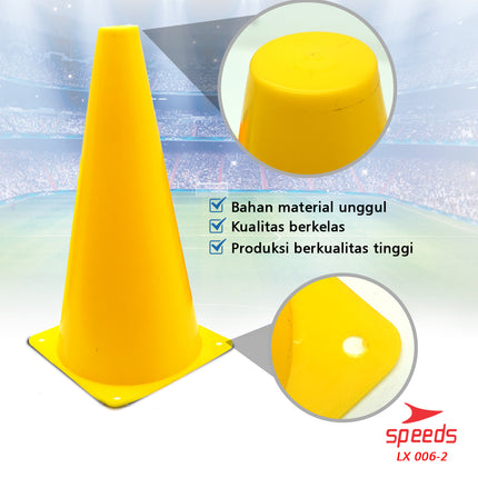 SPEEDS Cone Cones Small Cone Road Marker Sports Training LX006-2 32Cm