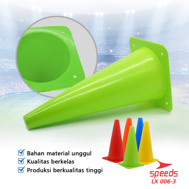 SPEEDS Cone Cones Kerucut Kecil Penanda Bola 38Cm Slalom Skate Basket LX 006-3