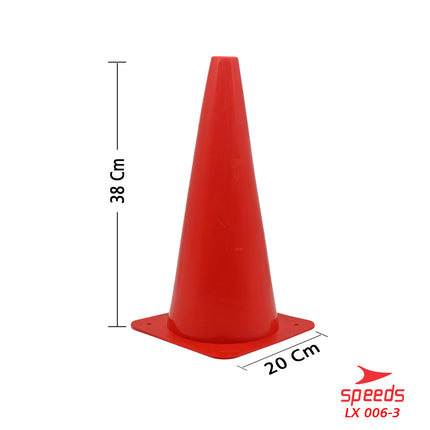 SPEEDS Cone Small Cones Ball Marker 38Cm Slalom Skate Basket LX 006-3