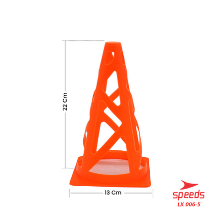 SPEEDS Cone Marker Training Futsal Skate Soccer 23Cm 006-5