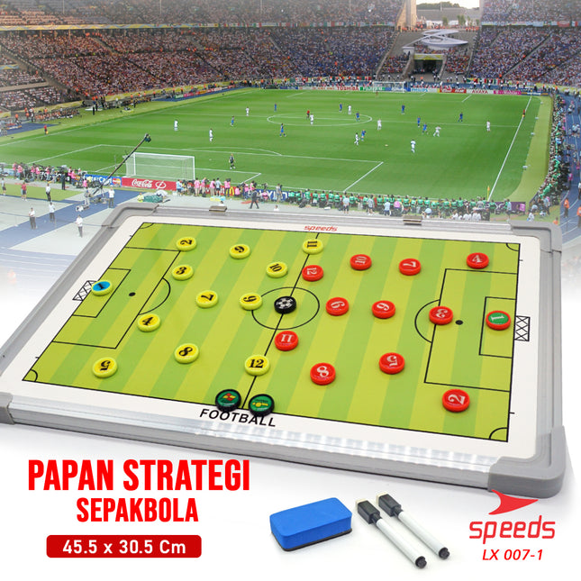 SPEEDS Papan Strategi Sepak Bola Futsal Football Coach Board Games Soccer Game Anak 007-1