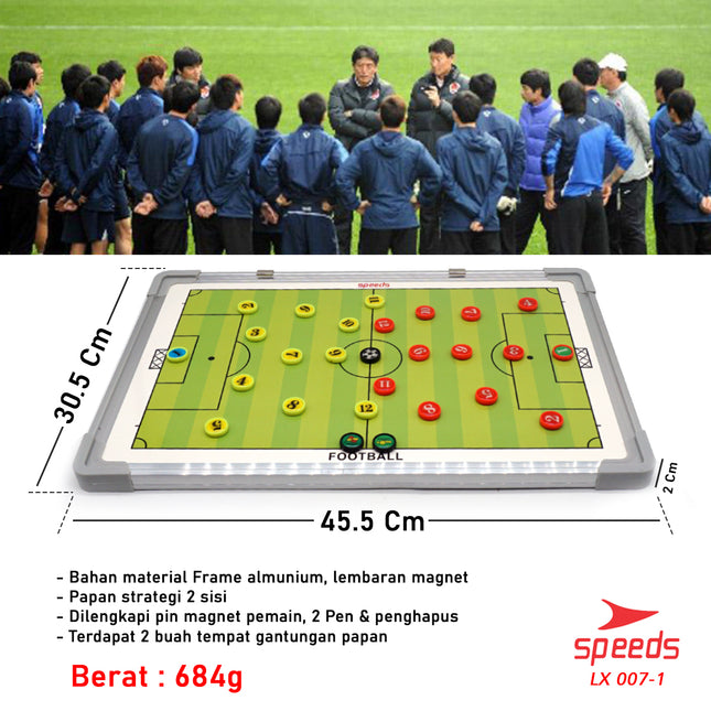 SPEEDS Papan Strategi Sepak Bola Futsal Football Coach Board Games Soccer Game Anak 007-1