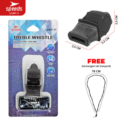 SPEEDS Referee Whistle Treble Whistle 120db Sports Outdoor Whistle + Lanyard 007-11