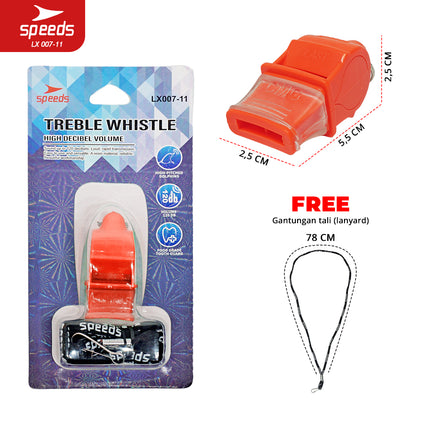 SPEEDS Referee Whistle Treble Whistle 120db Sports Outdoor Whistle + Lanyard 007-11