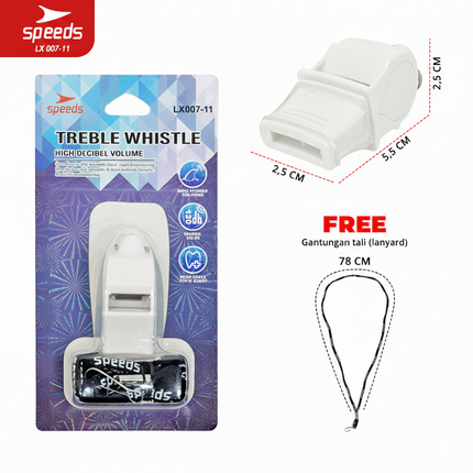 SPEEDS Referee Whistle Treble Whistle 120db Sports Outdoor Whistle + Lanyard 007-11