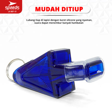 SPEEDS Peluit Wasit Pluit Treble Whistle Olahraga Periwitan Sport 120db + Lanyard Tali Linesman 007-15