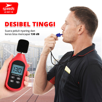 SPEEDS Peluit Wasit Pluit Treble Whistle Olahraga Periwitan Sport Referee Judge 120db Lanyard Gantungan Tali 007-18