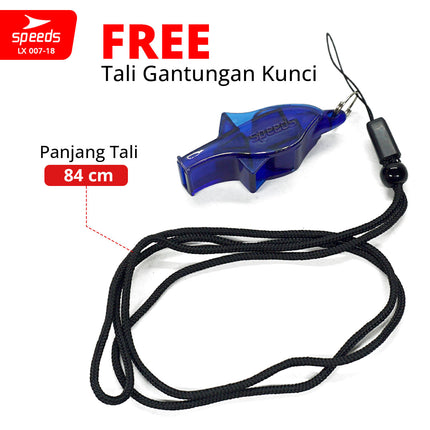 SPEEDS Peluit Wasit Pluit Treble Whistle Olahraga Periwitan Sport Referee Judge 120db Lanyard Gantungan Tali 007-18