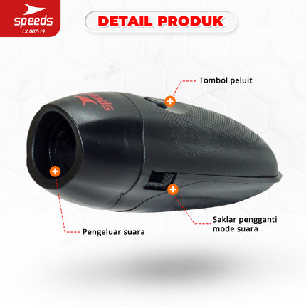 SPEEDS Peluit Wasit Pluit Electronic Whistle Push Olahraga Periwitan Sports Referee Setting Portable 007-19