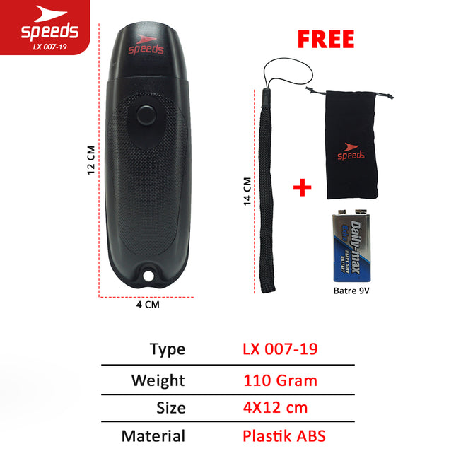 SPEEDS Peluit Wasit Pluit Electronic Whistle Push Olahraga Periwitan Sports Referee Setting Portable 007-19