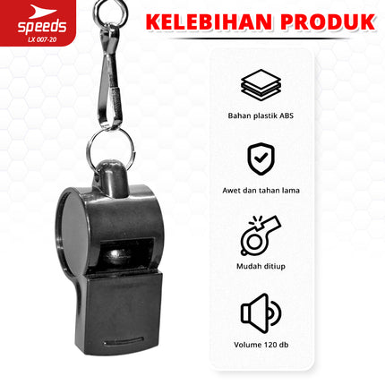 SPEEDS Peluit Treble Whistle 120db 007-20