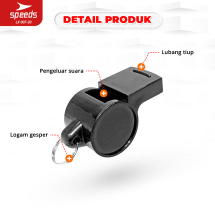 SPEEDS Peluit Treble Whistle 120db 007-20