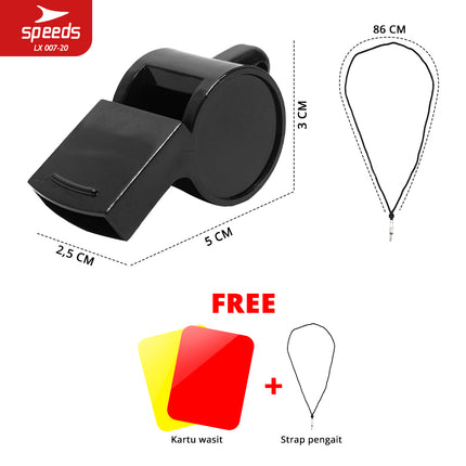 SPEEDS Peluit Treble Whistle 120db 007-20