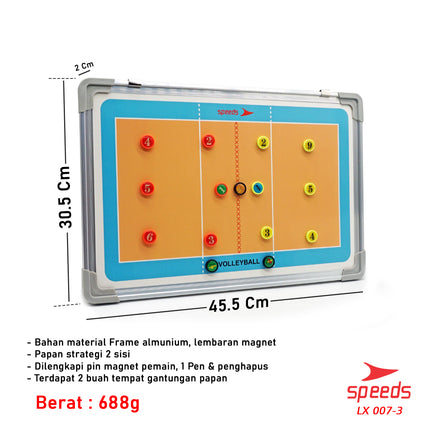 SPEEDS Coach Strategy Board Tactic Team Volleyball Coach Volleyball Board Game Sports 007-3