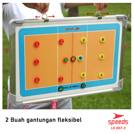 SPEEDS Coach Strategy Board Tactic Team Volleyball Coach Volleyball Board Game Sports 007-3