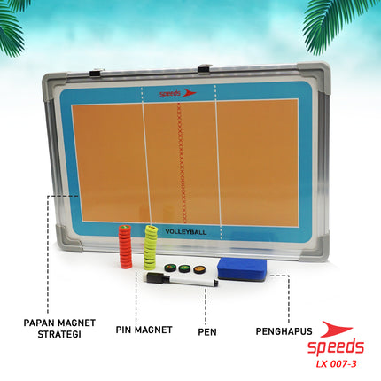 SPEEDS Coach Strategy Board Tactic Team Volleyball Coach Volleyball Board Game Sports 007-3