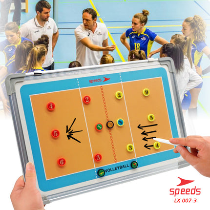 SPEEDS Coach Strategy Board Tactic Team Volleyball Coach Volleyball Board Game Sports 007-3