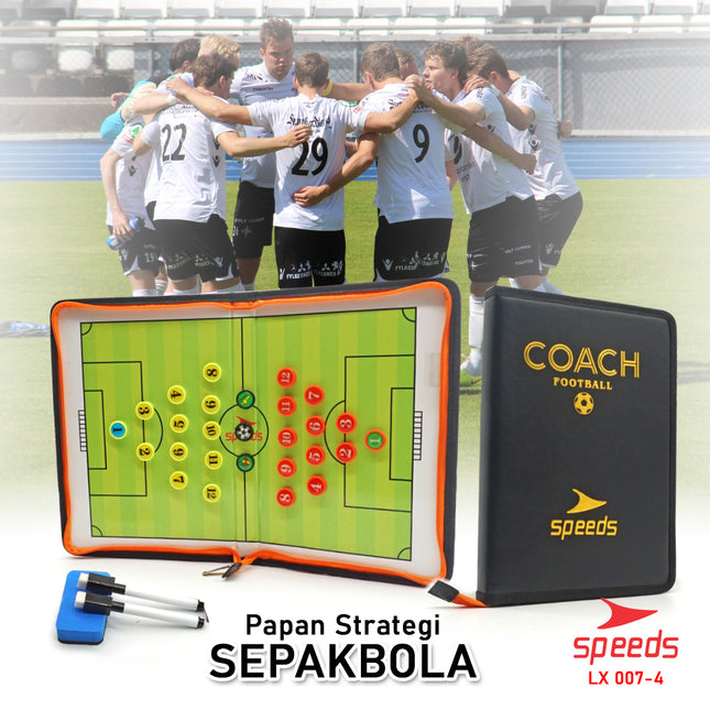 SPEEDS Papan book latihan football strategi COACH BOARD strategi football board pelatih 007-4