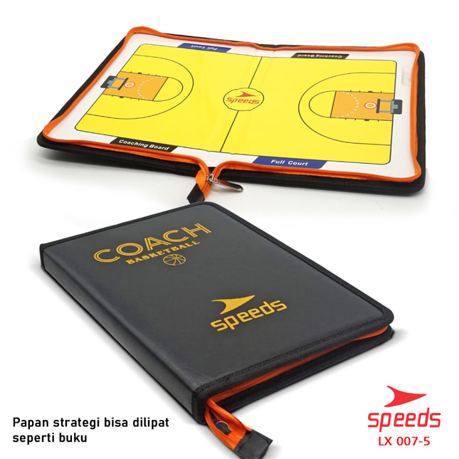 SPEEDS Papan Strategi Taktik Pelatih Basket BasketBall Coach Board Magnetic 007-5