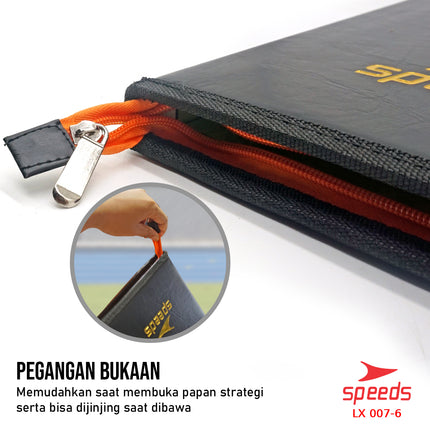 SPEEDS Papan Coach Book Strategi Volleyball Coach Board Magnetic 007-6