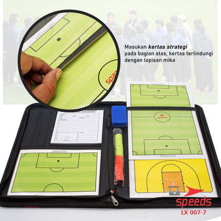 SPEEDS Basketball Volleyball Coach Board Magnetic Strategy Tactic Board 007-7