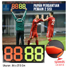 SPEEDS Papan Pergantian pemain Sepak bola Exchange Board Futsal In Out 007-8