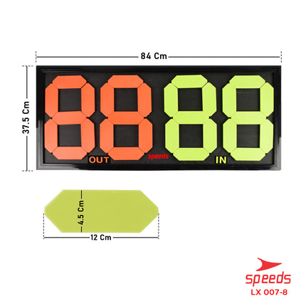 SPEEDS Papan Pergantian pemain Sepak bola Exchange Board Futsal In Out 007-8