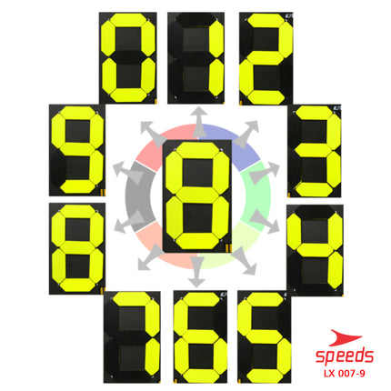 SPEEDS Papan Score Pergantian pemain Sepak Bola Futsal Exchange Board 007-9