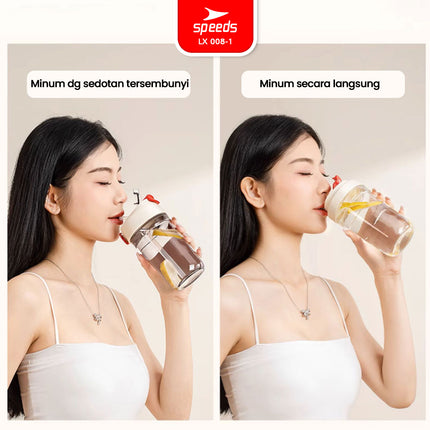 SPEEDS Botol Minum Kaca 008-1