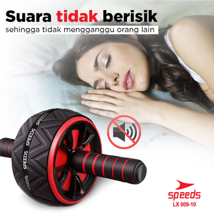 SPEEDS Abdominal Roller Ab Wheel Ab Roller Alat Fitness Olahraga Pembentuk Abs 009-10