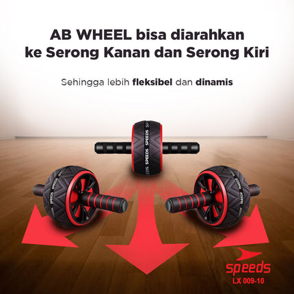 SPEEDS Abdominal Roller Ab Wheel Ab Roller Alat Fitness Olahraga Pembentuk Abs 009-10