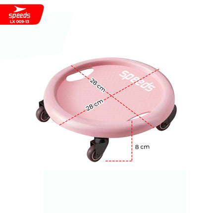 SPEEDS Ab Wheel Abs Roller Abdominal Roller Slide 4 Roda Multifungsi Alat Fitness Olahraga Gym 009-13
