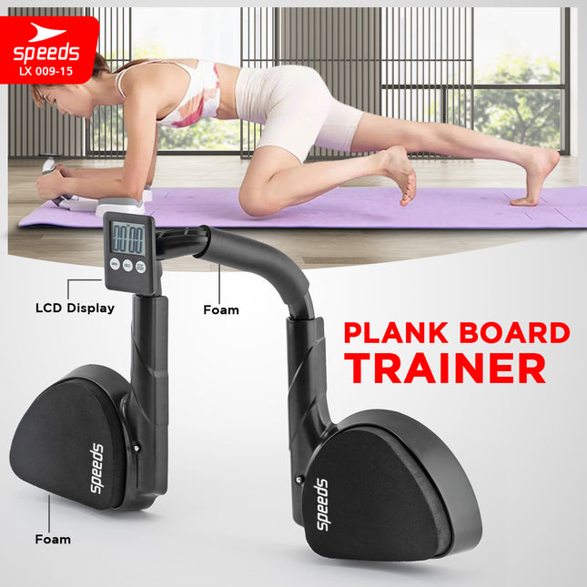 SPEEDS Push Up Plank Alat Bantu Trainer Penahan Siku Push Up Dilengkapi LCD 009-15