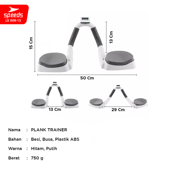 SPEEDS Push Up Plank Alat Bantu Trainer Penahan Siku Push Up Dilengkapi LCD 009-15