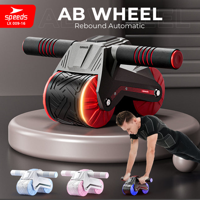 SPEEDS Ab Wheel / Ab Roller Double Wheel / Abdominal Roller / Alat Push Up Stand Bar Alat Gym / Alat Sit Up 009-16