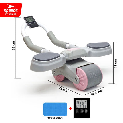 SPEEDS Ab Wheel / Ab Roller / Abdominal Roller Single Wheel / Alat Push Up Stand Bar Alat Gym / Alat Sit Up 009-18