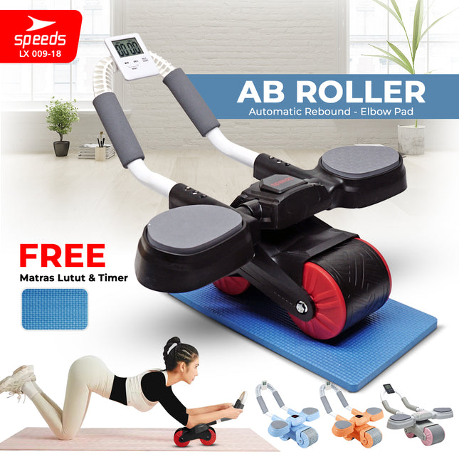 SPEEDS Ab Wheel / Ab Roller / Abdominal Roller Single Wheel / Alat Push Up Stand Bar Alat Gym / Alat Sit Up 009-18