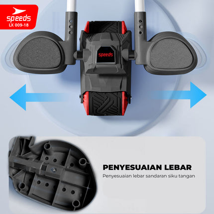 SPEEDS Ab Wheel / Ab Roller / Abdominal Roller Single Wheel / Alat Push Up Stand Bar Alat Gym / Alat Sit Up 009-18