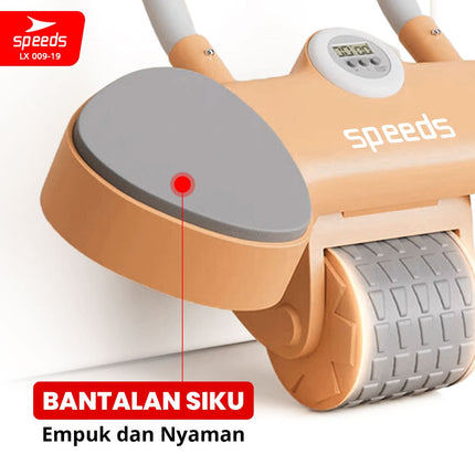 SPEEDS Ab Wheel Double Wheel / Abdominal Roller / Ab Roller / Alat Push Up Stand Bar Alat Gym / Alat Sit Up 009-19