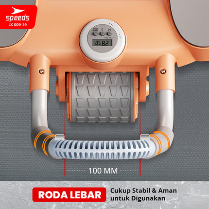 SPEEDS Ab Wheel Double Wheel / Abdominal Roller / Ab Roller / Alat Push Up Stand Bar Alat Gym / Alat Sit Up 009-19