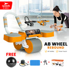 SPEEDS Ab Roller Ab Wheel Automatic Rebound Pembentuk Perut Roller Alat Abdonimal Fitness Olahraga 009-6 HITAM