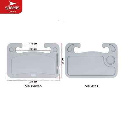 SPEEDS Meja Setir Mobil Ukuran Universal Tray Table Kerja Holder Portabel Car Table Serbaguna Wheel Tray 010-1