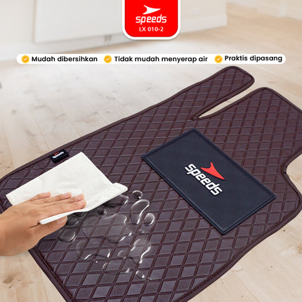 SPEEDS Carmat Car Mats Karpet Mobil 5pcs Universal Semua Mobil 2 Baris Waterproof Premium 010-2