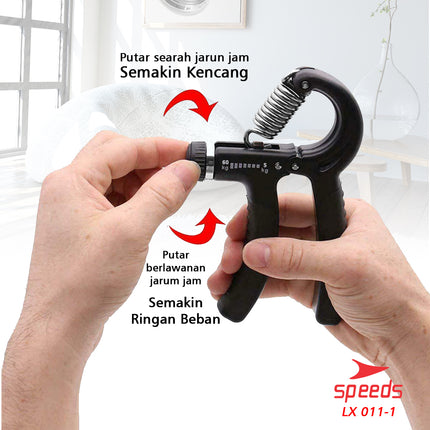 SPEEDS Handgrip Hand Grip 10-60 kg Alat bantu fitness Otot lengan Tangan Portable  011-1