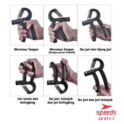 SPEEDS Handgrip Hand Grip 10-60 kg Alat bantu fitness Otot lengan Tangan Portable  011-1