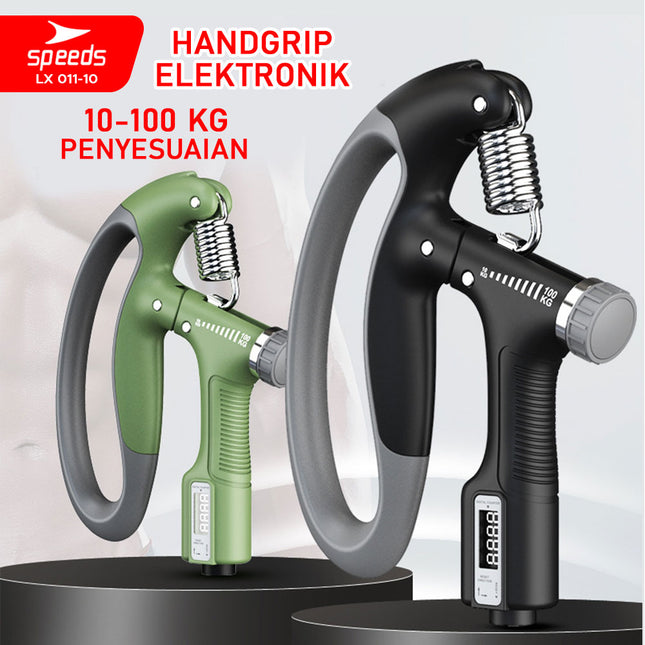 SPEEDS Hand Grip Ergonomis Digital Counter Fitness Untuk Memperkuat Tangan Portabel 011-10
