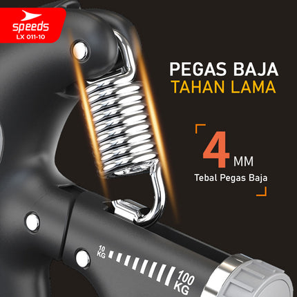 SPEEDS Hand Grip Ergonomis Digital Counter Fitness Untuk Memperkuat Tangan Portabel 011-10