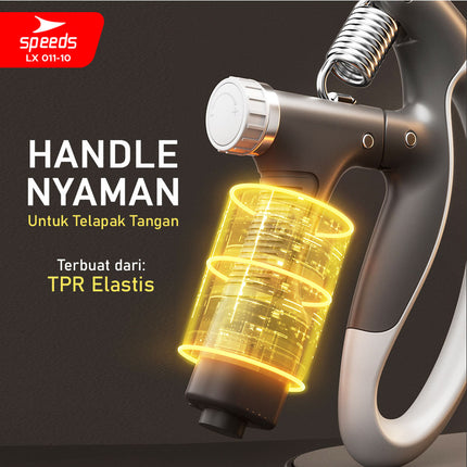 SPEEDS Hand Grip Ergonomis Digital Counter Fitness Untuk Memperkuat Tangan Portabel 011-10