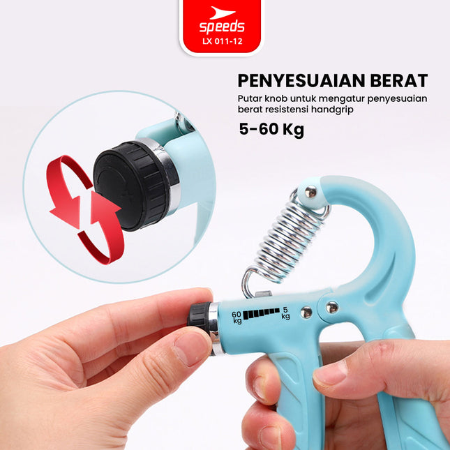 SPEEDS Handgrip 5-60kg Hand Grip Hand Strengthener Alat Latihan Cengkeraman Tangan Portabel 011-12